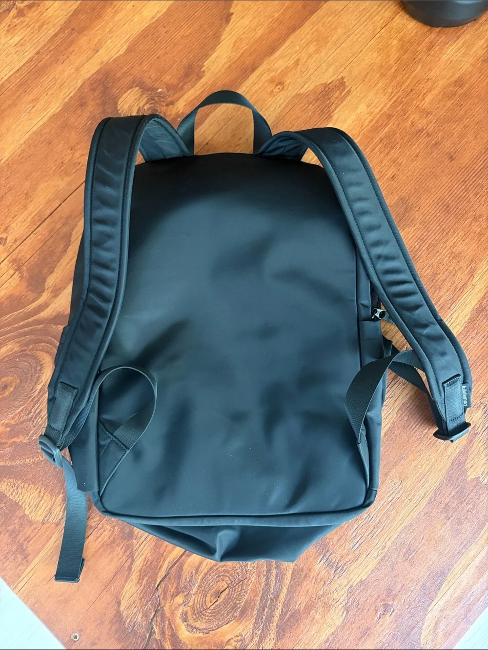 lululemon athletica Black Backpack with Scenic Patch
